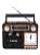 Radio Relogio Analogico AM/FM Com Bluetooth Relógio lanterna LELONG - Imagem 4