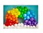 Fundo Fotográfico Tecido Sublimado Newborn 3D Balões Bexigas Arco-Íris 2,20x1,50 WFF-573 - Imagem 2