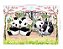 Fundo Fotográfico Tecido Sublimado Newborn 3D Panda 2,20x1,50 WFF-616 - Imagem 2