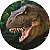 Painel Redondo Tecido Sublimado 3D Dinossauro WRD-1850 - Imagem 1