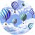 Painel Redondo Tecido Sublimado 3D  Balões WRD-1479 - Imagem 1