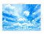 Fundo Fotográfico Tecido Sublimado Newborn 3D Nuvens Céu 2,20x1,50 WFF-625 - Imagem 2