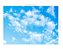 Fundo Fotográfico Tecido Sublimado Newborn 3D Nuvens Céu 2,20x1,50 WFF-626 - Imagem 2