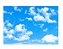 Fundo Fotográfico Tecido Sublimado Newborn 3D Nuvens Céu 2,20x1,50 WFF-627 - Imagem 1
