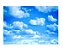 Fundo Fotográfico Tecido Sublimado Newborn 3D Nuvens Céu 2,20x1,50 WFF-628 - Imagem 1