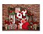 Fundo Fotográfico Tecido Sublimado Gigante 3D Floral Coração Dia dos Namorados 3,00x2,50 WFG-164 - Imagem 1