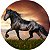 Painel Redondo Tecido Sublimado 3D Cavalo Country WRD-1601 - Imagem 1