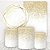 Kit 2 Painéis e Capas Tecido Sublimado Glitter Branco e Dourado WKPC-565 - Imagem 1