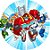 Painel Redondo Tecido Sublimado 3D Transformers Rescue Bots WRD-4783 - Imagem 1