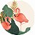 Painel Redondo Tecido Sublimado 3D Flamingo WRD-2285 - Imagem 1