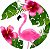 Painel Redondo Tecido Sublimado 3D Flamingo WRD-2286 - Imagem 1