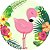 Painel Redondo Tecido Sublimado 3D Flamingo WRD-4361 - Imagem 1