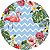 Painel Redondo Tecido Sublimado 3D Flamingo WRD-4368 - Imagem 1