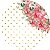 Painel Redondo Tecido Sublimado 3D Floral WRD-3731 - Imagem 1