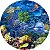 Painel Redondo Tecido Sublimado 3D Fundo do Mar WRD-348 - Imagem 1