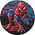 Painel Redondo Tecido Sublimado 3D Homem Aranha WRD-4000 - Imagem 1