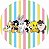 Painel Redondo Tecido Sublimado 3D Baby Looney Tunes WRD-4408 - Imagem 1