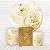 Painel Redondo e Capas Tecido Cisne Glitter Dourado WKPC-207 - Imagem 1