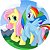 Painel Redondo Tecido Sublimado 3D My Little Pony WRD-1948 - Imagem 1
