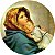 Painel Redondo Tecido Sublimado 3D Religioso Maria e Jesus WRD-4450 - Imagem 1