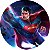 Painel Redondo Tecido Sublimado 3D Super Homem WRD-4510 - Imagem 1