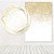 Kit Painéis Casadinho Tecido Sublimado 3D Branco Efeito Glitter Ouro WPC-301 - Imagem 1