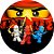 Painel Redondo Tecido Sublimado 3D Ninja Go WRD-4631 - Imagem 1