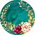 Painel Redondo Tecido Sublimado 3D Floral WRD-4843 - Imagem 1