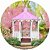 Painel Redondo Tecido Sublimado 3D Jardim WRD-4840 - Imagem 1