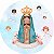 Painel Redondo Tecido Sublimado 3D Religioso Nossa Senhora WRD-4873 - Imagem 1