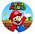 Painel Redondo Tecido Sublimado 3D Mario WRD-4909 - Imagem 1