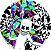 Painel Redondo Tecido Sublimado 3D DJ Marshmallow WRD-5199 - Imagem 1