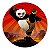 Painel Redondo Tecido Sublimado 3D Kung Fu Panda  WRD-5122 - Imagem 1