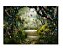 Fundo fotográfico Tecido Sublimado Newborn 3D Castelo Floresta 2,20x1,50 WFF-820 - Imagem 1
