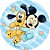 Painel Redondo Tecido Sublimado 3D Baby Disney WRD-5036 - Imagem 1