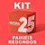 Kit 25 Painéis Redondos 1,50X1,50 - Imagem 1
