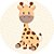Painel Redondo Tecido Sublimado 3D Girafa WRD-5339 - Imagem 1