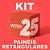 Kit 25 Paineis Retangulares 1,50 x 2,20 - Imagem 1
