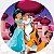 Painel Redondo Tecido Sublimado 3D Princesa Jasmine WRD-5470 - Imagem 1
