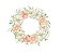 Painel Redondo Tecido Sublimado 3D Floral WRD-5645 - Imagem 1