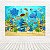 Painel Retangular Tecido Sublimado 3D Fundo do Mar WRT-5293 - Imagem 1