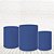 Trio Capas De Cilindro Tecido Sublimado 3D Xadrez Azul WCC-530 - Imagem 1