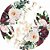 Painel Redondo Tecido Sublimado 3D Floral WRD-5946 - Imagem 1