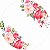 Painel Redondo Tecido Sublimado 3D Floral WRD-5903 - Imagem 1