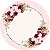 Painel Redondo Tecido Sublimado 3D Floral WRD-5897 - Imagem 1