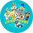 Painel Redondo Tecido Sublimado 3D Looney Tunes WRD-6014 - Imagem 1