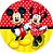 Painel Redondo Tecido Sublimado 3D Mickey e Minnie WRD-6066 - Imagem 1