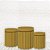 Trio de Capas Tecido Sublimado 3D Ripada Dourada WCC-646 - Imagem 1
