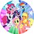 Painel Redondo Tecido Sublimado 3D My Little Pony WRD-6194 - Imagem 1