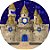 Painel Redondo Tecido Sublimado 3D Castelo Rei Davi WRD-6107 - Imagem 1